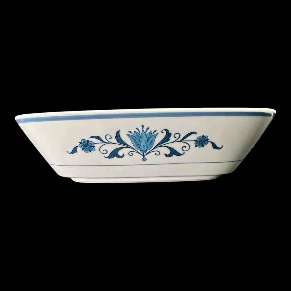 Blue Haven Noritake‎ Oval Vegetable Serving Bowl Rectangle Serving Platter 9004